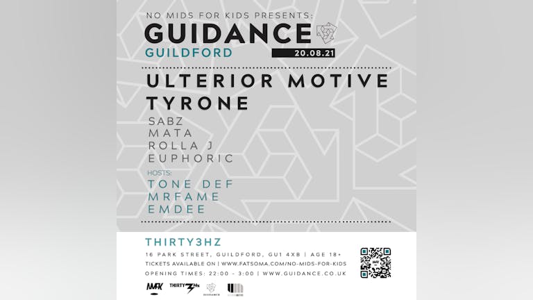 No Mids For Kids Presents Guidance Label night Guildford