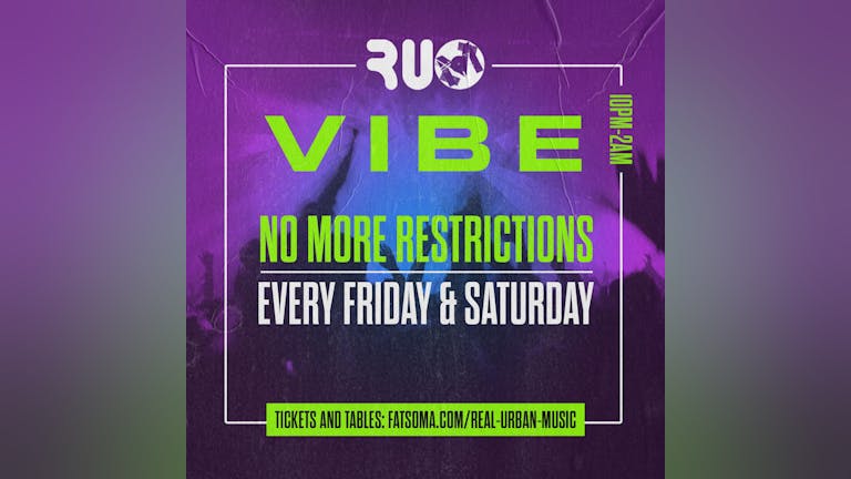 VIBE EVERY SATURDAY  SOUTHAMPTONS ONLY R&B AND HIP HOP VENUE