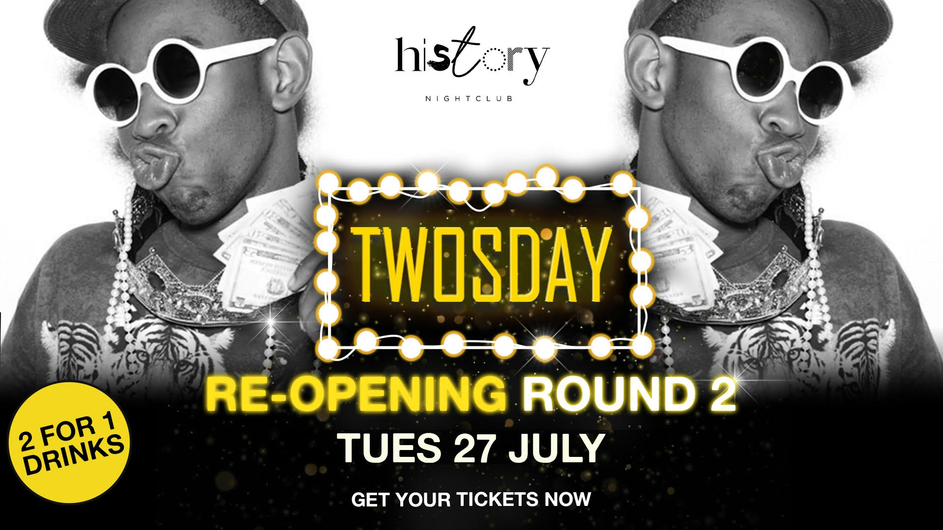 TWOSDAY  – RE-OPENING  ROUND 2 !!  Manchester’s Biggest Tuesday 2-4-1 Drinks !!