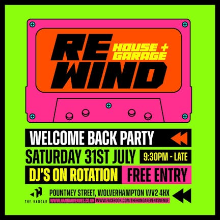 RE:WIND - THE UK'S BIGGEST HOUSE & GARAGE  AFTERPARTY SAT 31ST JULY 2021