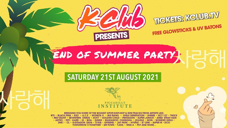 K-Club presents... The K-POP ' End of Summer Party' | London