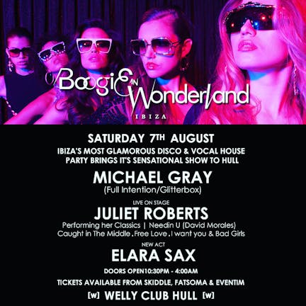 Boogie in Wonderland comes to Welly Club Hull