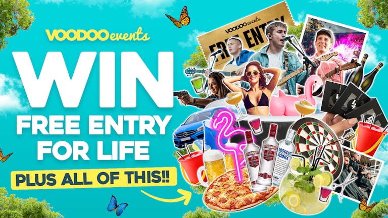 Win FREE ENTRY FOR LIFE plus a MASSIVE prize bundle worth £1000s!!