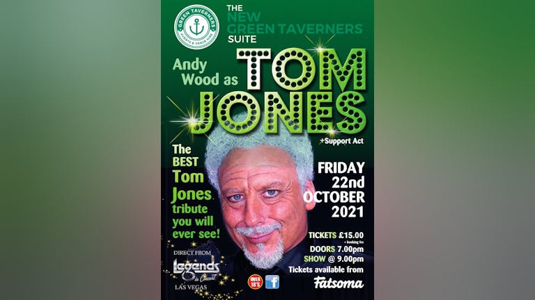 Tom Jones tribute at The Green Taveners Suite 