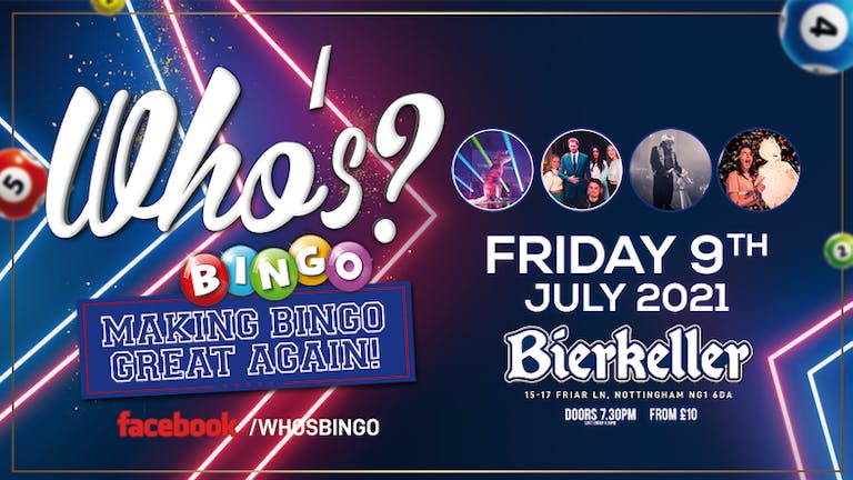 Bonkerz Bingo vs Whos Bingo [inc free after party at ICON] | Friday 9th July