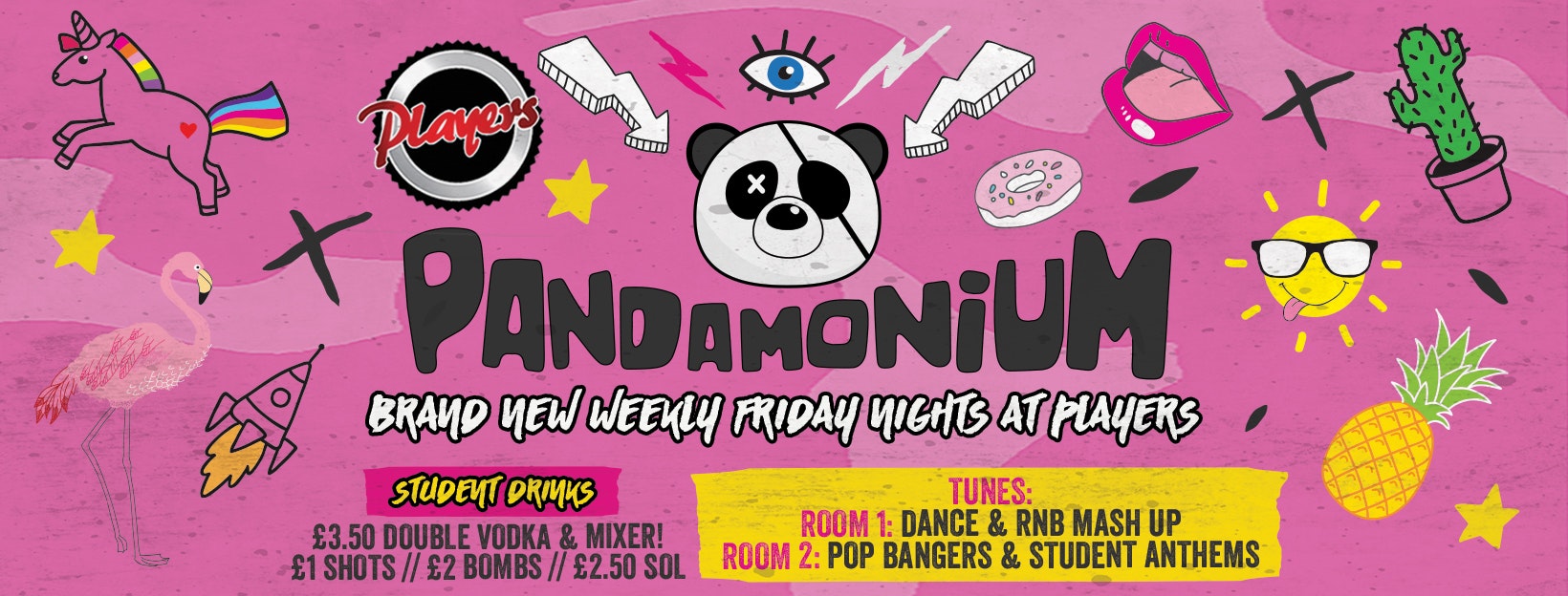 Pandamonium Fridays at Players