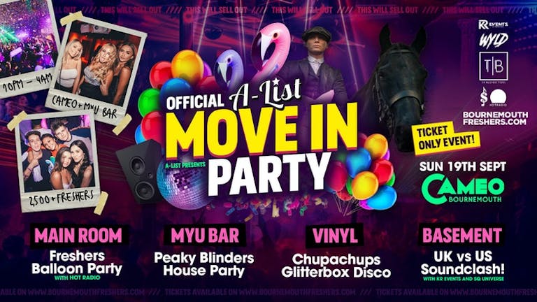  The Official A-List Move In Party 2021 @ Cameo and Myu Bar, Bournemouth’s Biggest Nightclub 