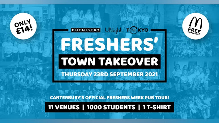Freshers Town Takeover 2021 // Kent's BIGGEST Pub Tour!