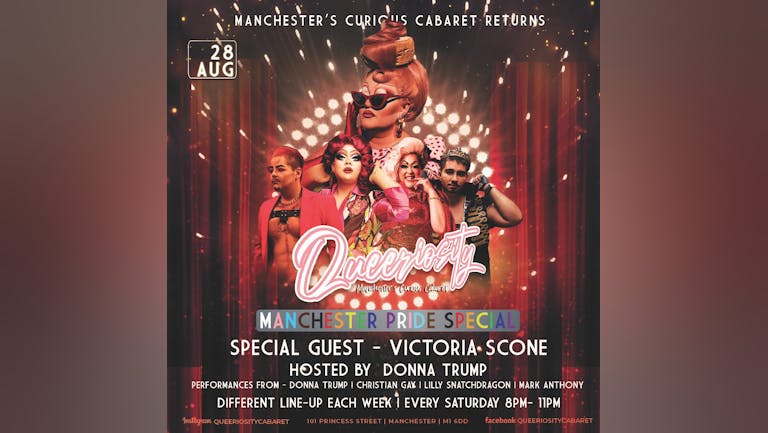 Queeriosity Cabaret - Sat 28th August PRIDE SPECIAL