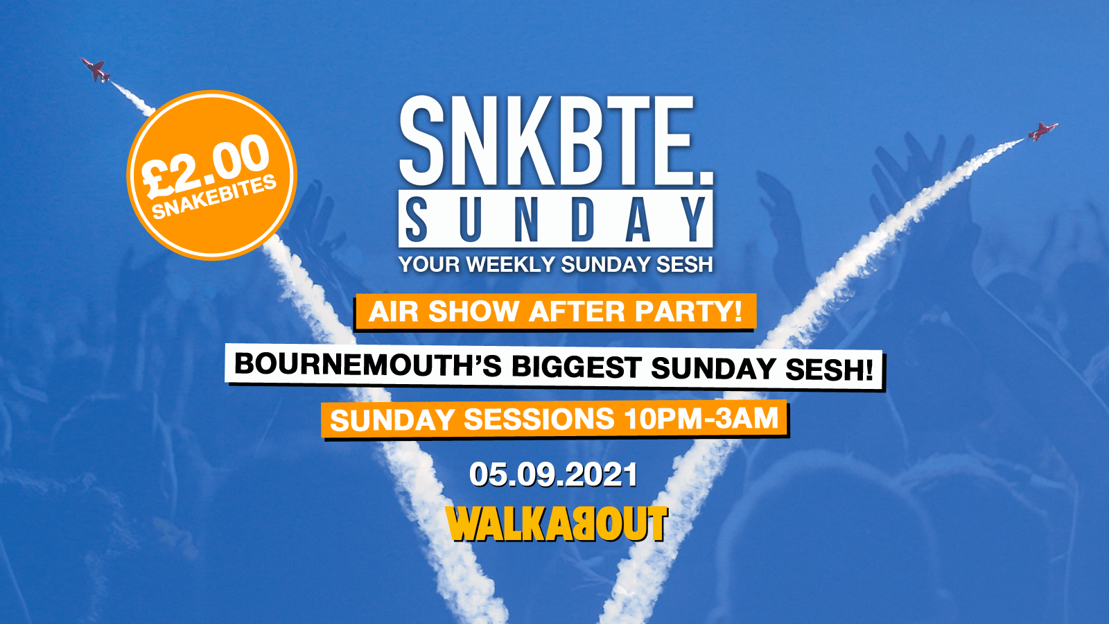 Snakebite Sundays @Walkabout // Air Show After Party