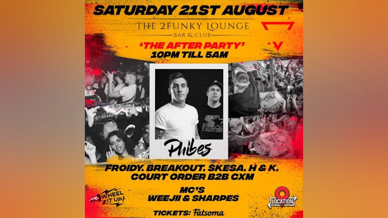 WHEEL IT UP & LOCATION      "THE ROOFTOP RAVE" W/ PHIBES + MORE