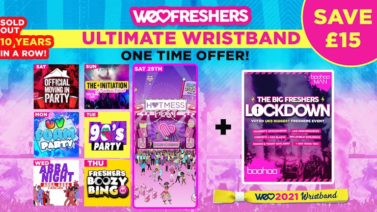 WE LOVE - ULTIMATE WRISTBAND - Manchester Met Freshers
