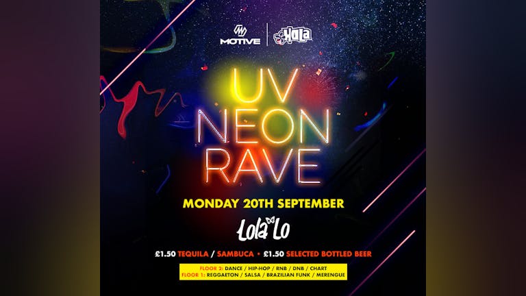 UV Neon Rave - Freshers Special
