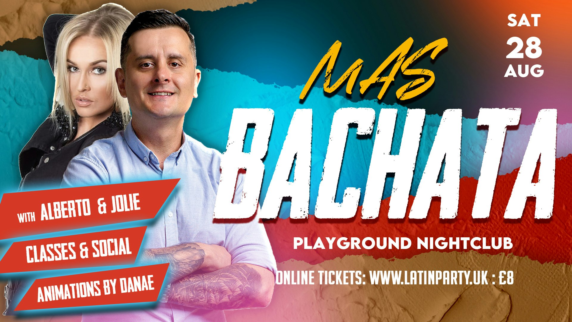 MAS BACHATA – Manchester – with Alberto & Jolie / and Danae
