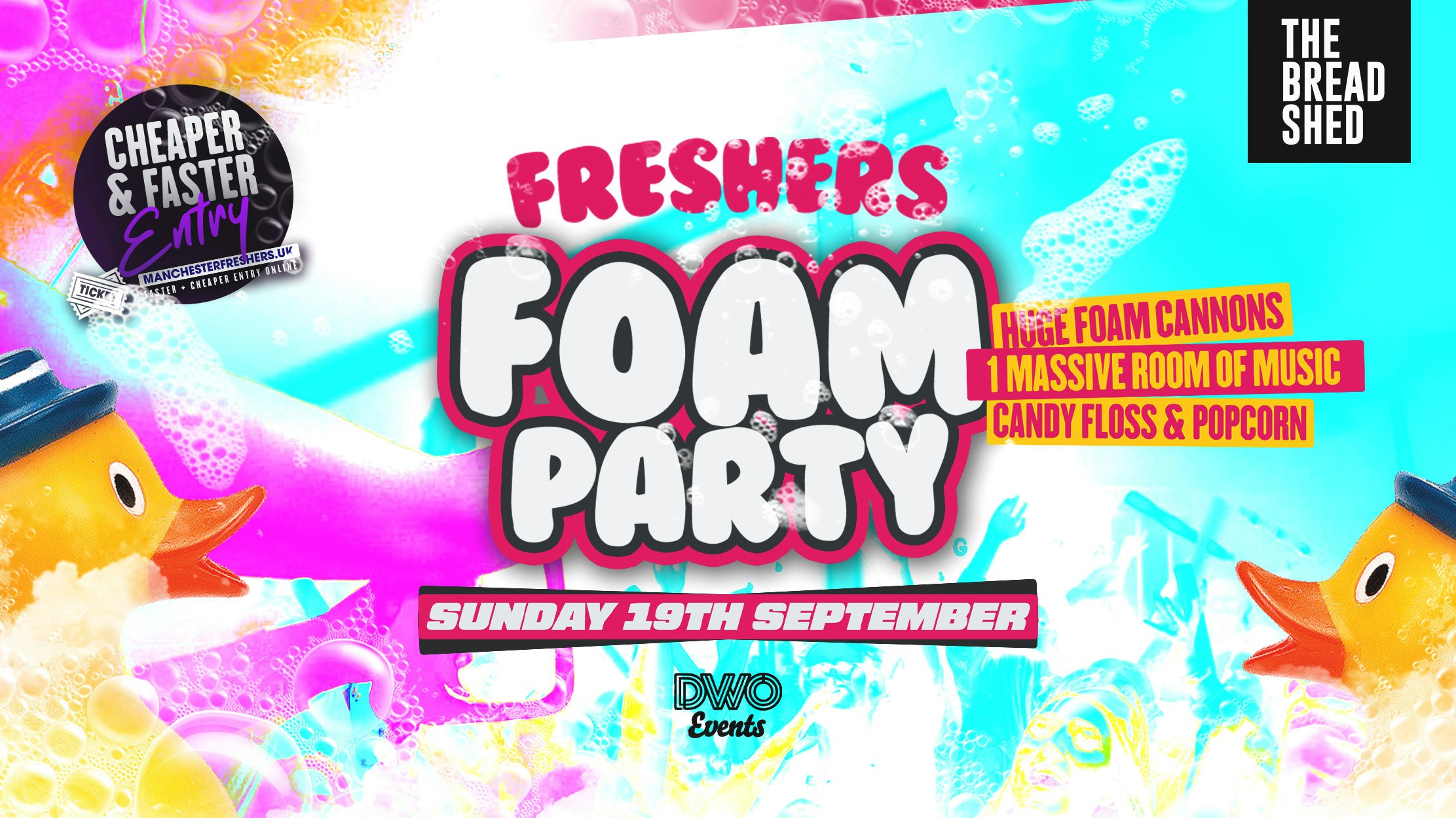 Manchester Freshers Foam Party | Man Met & Man Uni Takeover | Sunday 19th Sept