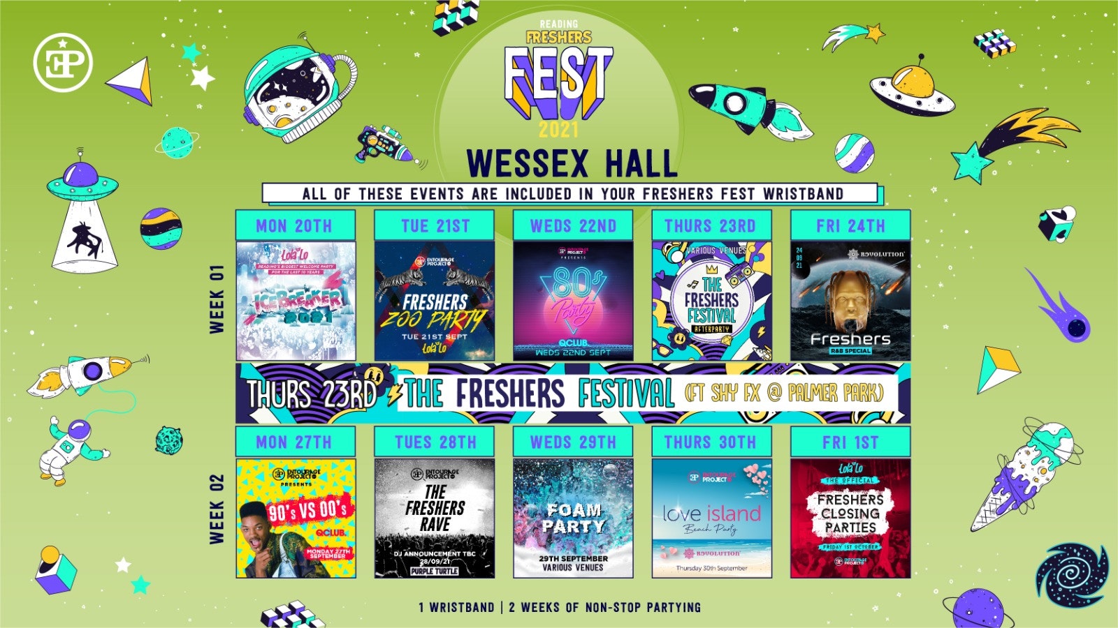 Wessex Halls – Freshers Fest