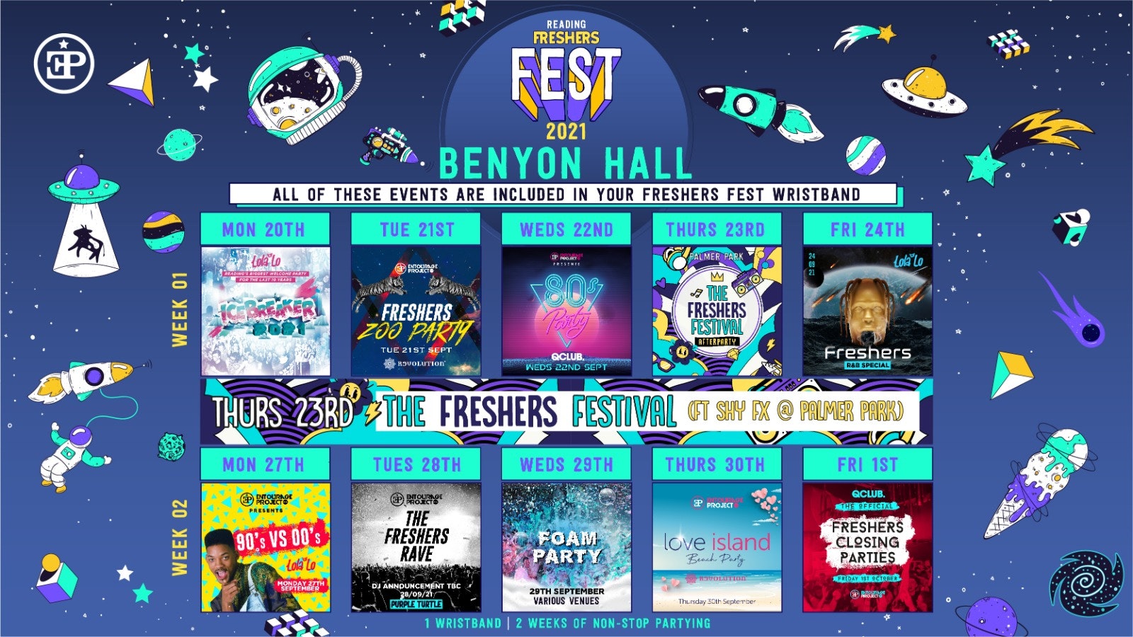 Benyon Halls – Freshers Fest