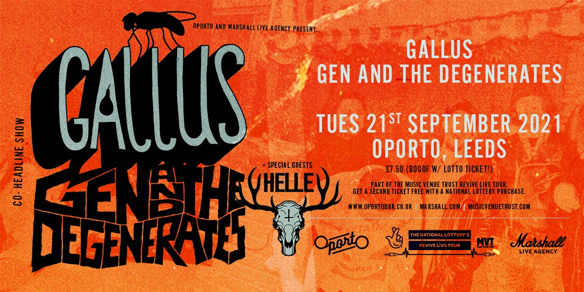 Gallus, Gen And The Degenerates & HELLE – Revive Live Tour