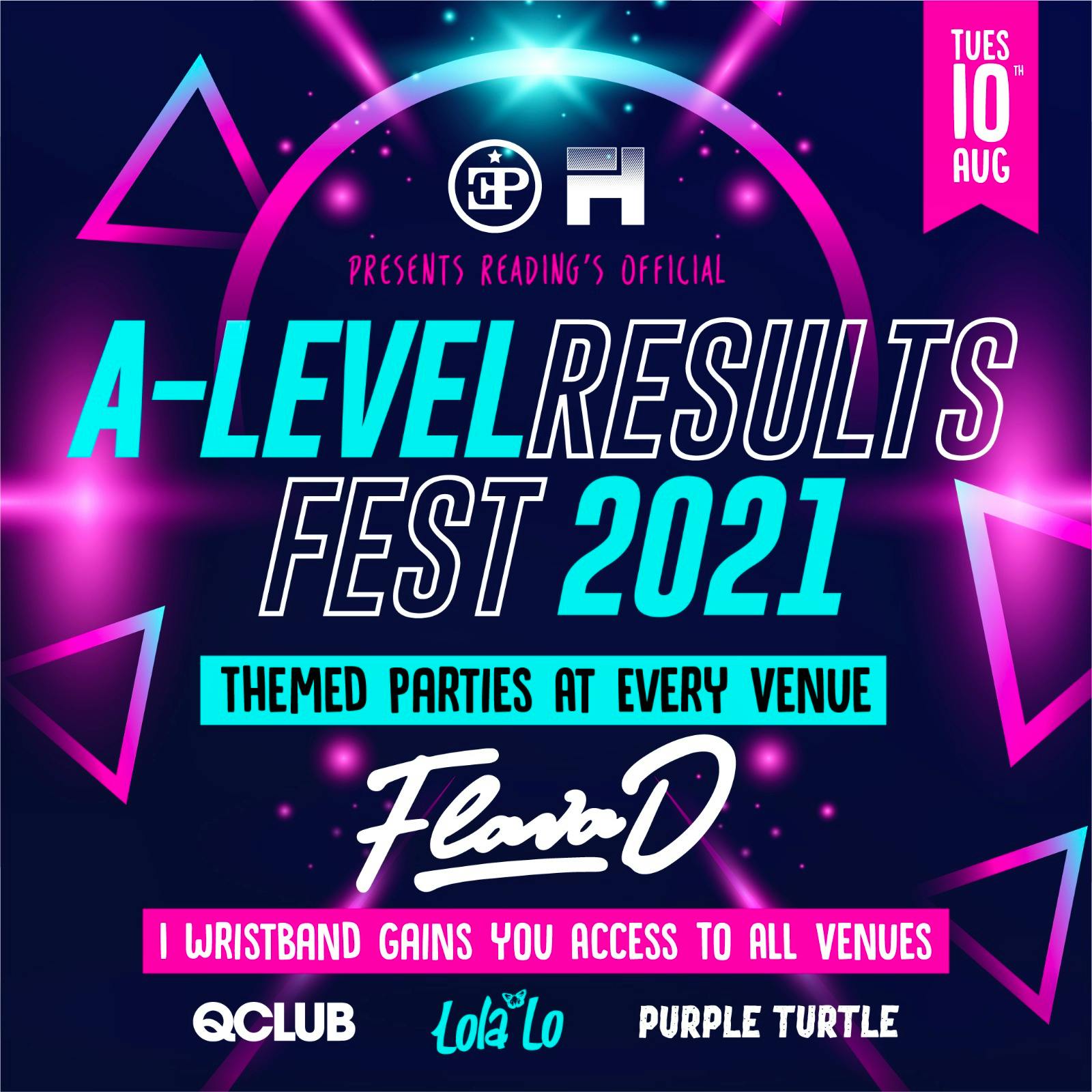 Reading’s Official A-Level Results Fest  – FLAVA D Headlining