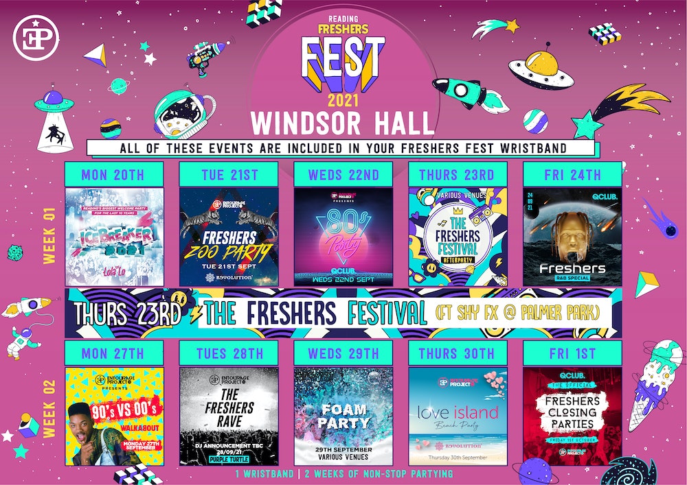 Windsor / Greenow & McCombie Halls – Freshers Fest