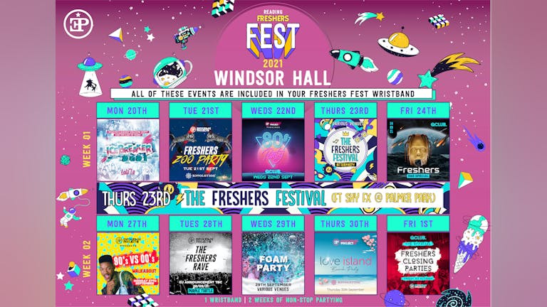 Windsor / Greenow & McCombie Halls - Freshers Fest 