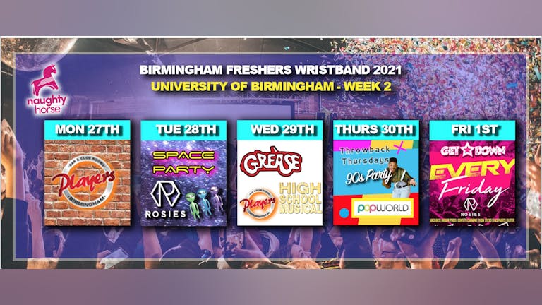 Birmingham Freshers Wristband 2021 - University Of Birmingham - WEEK 2!