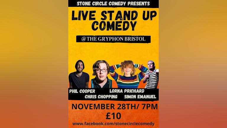 A Night of stand up comedy @ The Gryphon, Bristol 