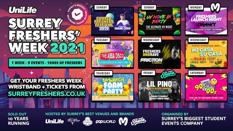 Surrey Freshers Week 2021 