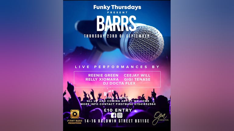 Funky Thursdays Barr’s 