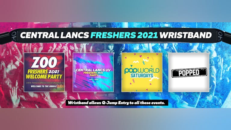 Central Lancs Freshers Invasion 2021 Wristband