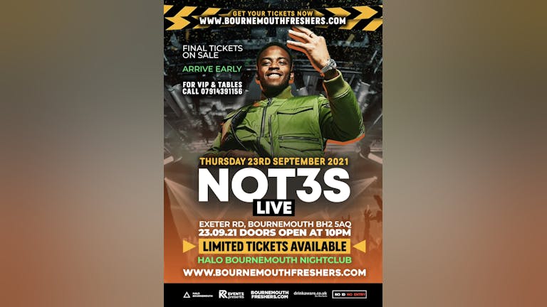 KR EVENTS Presents: Not3s Live // Freshers Week 1 