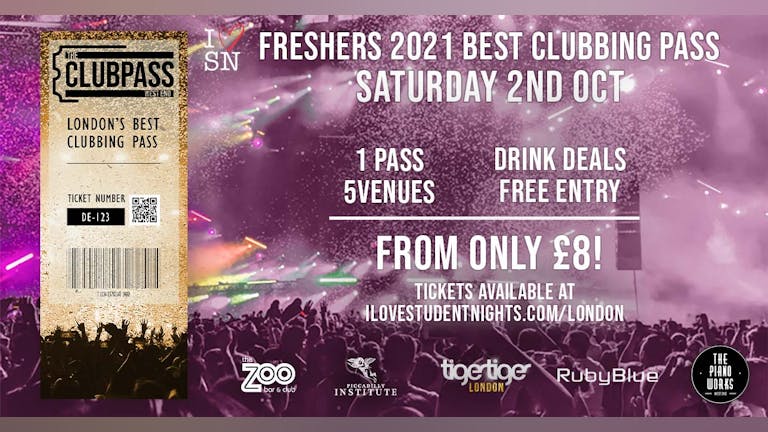 The Club Pass West End // Student Club Crawl // 5 Venues // Drink Deals and MORE!