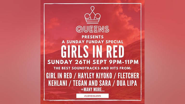GIRLS IN RED - SUNDAY FUNDAY SPECIAL!
