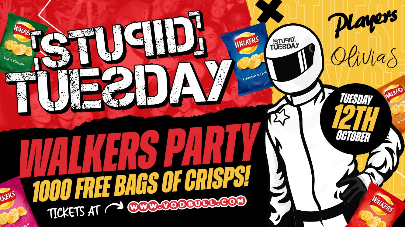 ⭐ TONIGHT ⭐ Stupid Tuesday x 1000 Free Bags of Crisps ⭐