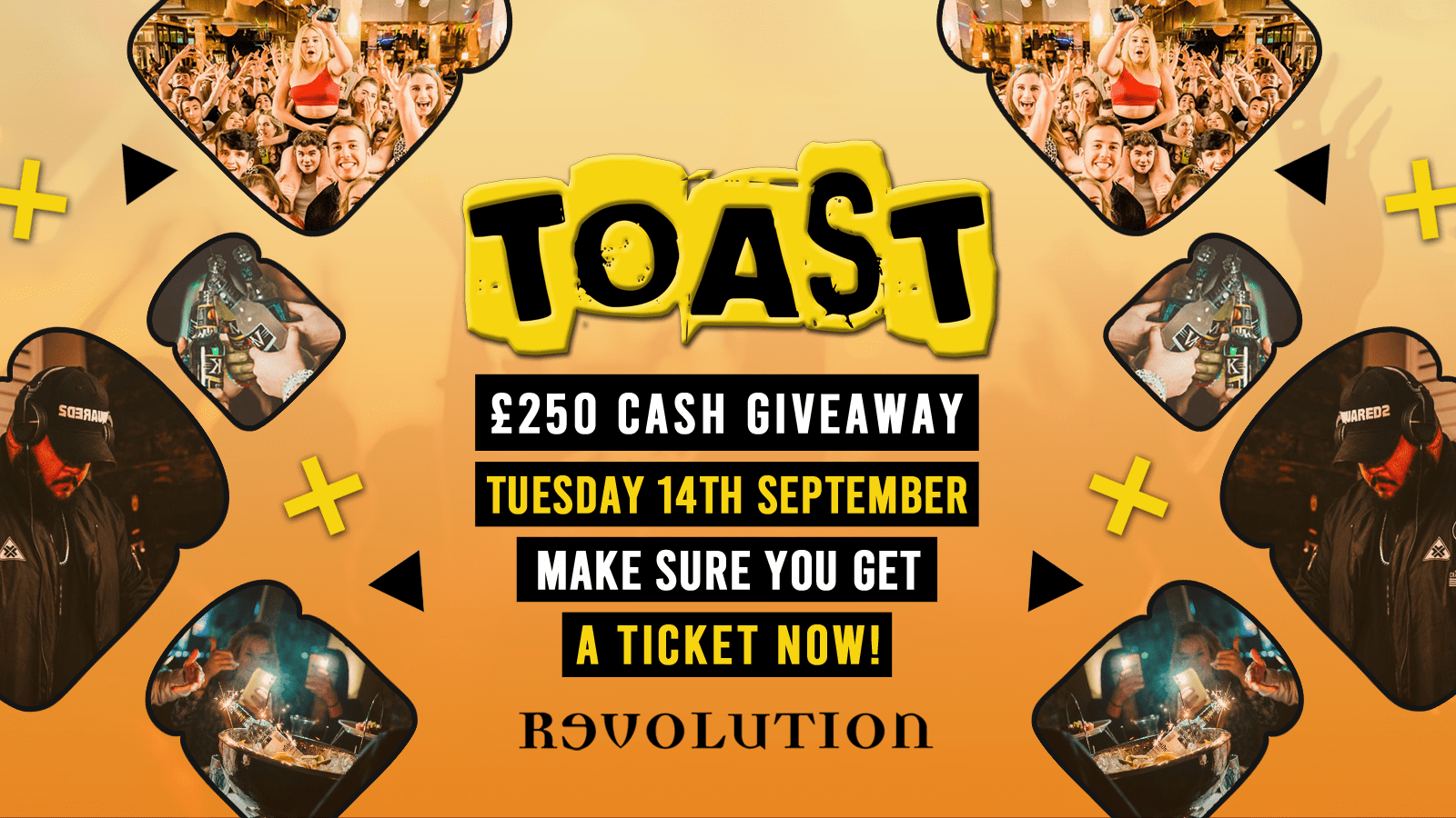 Toast • £250 Cash Giveaway • Revolution