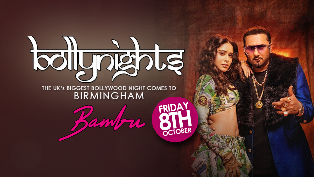 Bollynights Birmingham – Friday 8th October