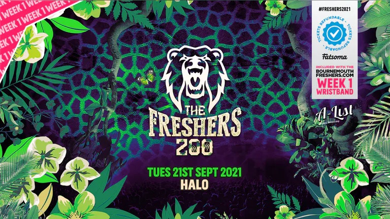The Freshers Zoo @ Halo Bournemouth [TOMORROW] | Bournemouth Freshers 2021 [Week 1 Freshers Event]