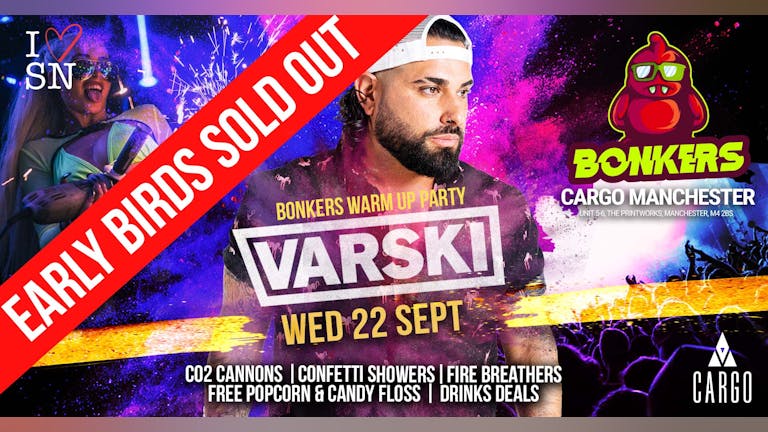 Bonkers Warm Up Party // Drinks from £1.50 // Open till 4AM // 1600+ Students // Crazy Themes