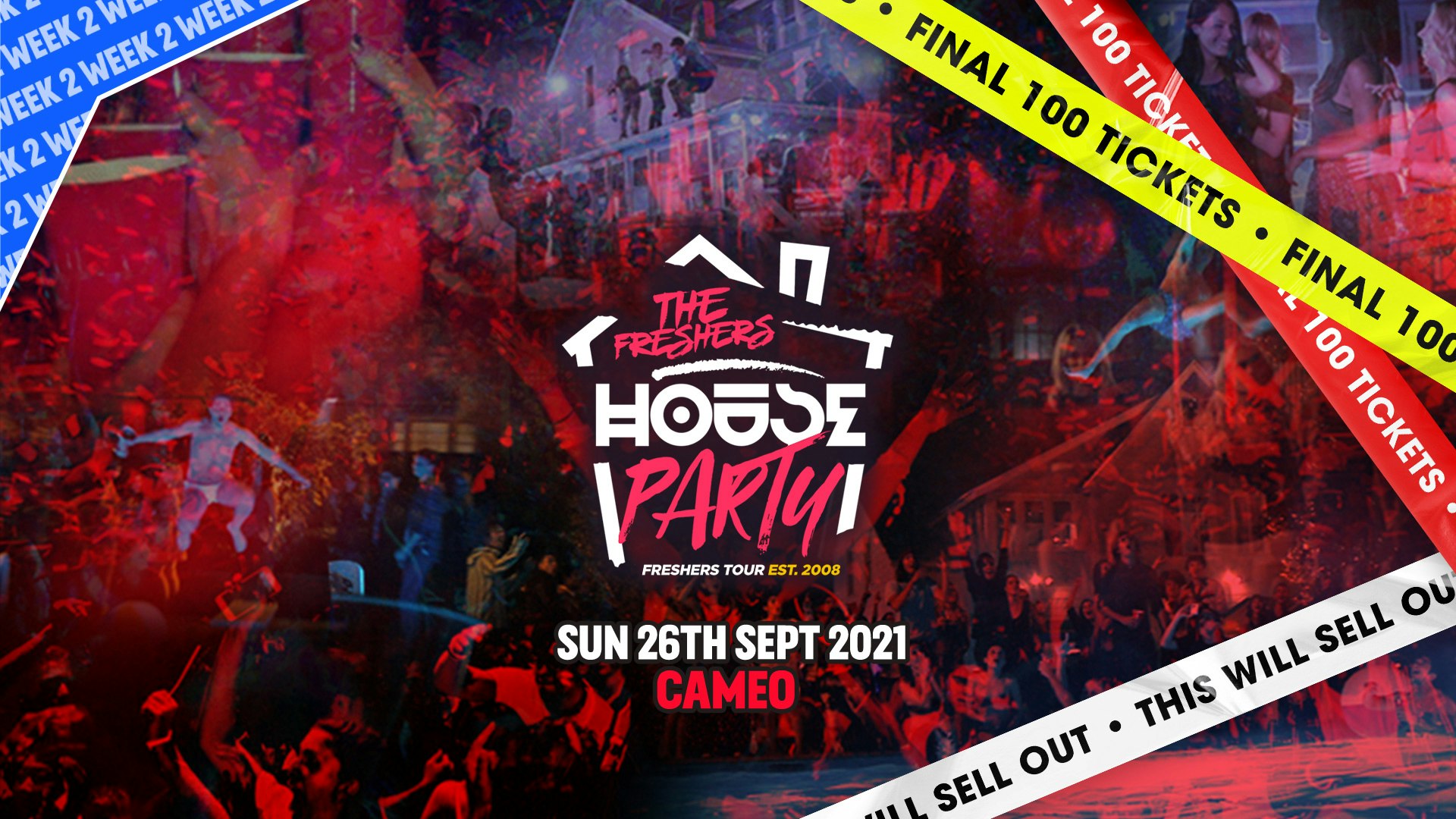 TONIGHT: The Freshers House Party [FREE PIZZA at Cameo] | Bournemouth Freshers 2021 [Week 2 Freshers Event]