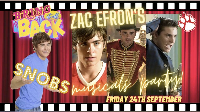 Rehab vs Bring It All Back (Zac Efron’s Musicals Party) Friday 24th September 