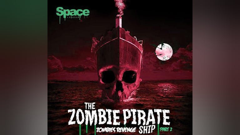 Zombie Pirate Ship Halloween Boat party / Just £24.95