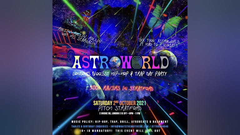 ASTROWORLD - London's Biggest Hip-Hop Day Party (500 PEOPLE)