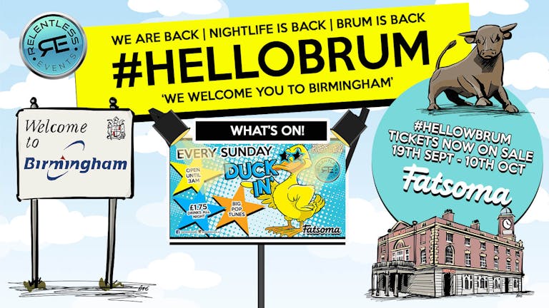 #HelloBrum presents  - 'Duckin' Birmingham's Biggest party Sunday