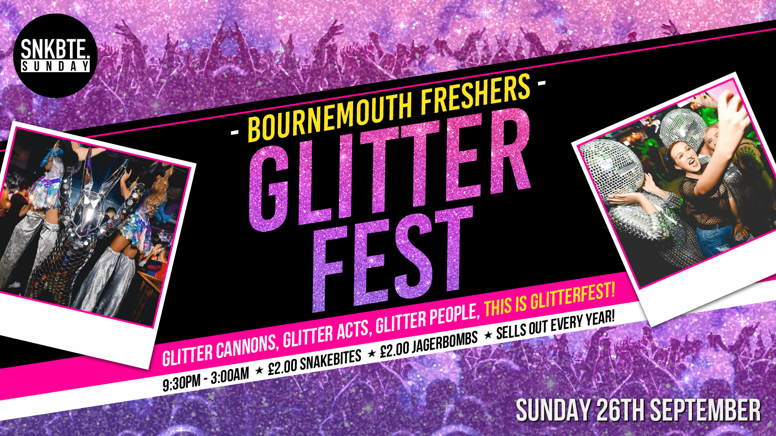 BOURNEMOUTH FRESHERS GLITTERFEST 2021!