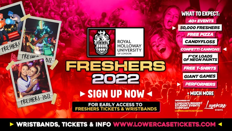 [FREE PRE-SALE REGISTRATION] - Holloway, London Freshers Week 2022🎉