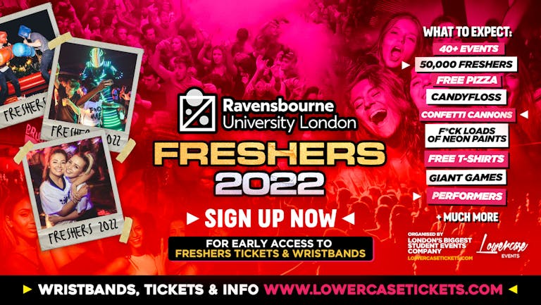 [FREE PRE-SALE REGISTRATION] - Ravensbourne University, London Freshers Week 2022🎉