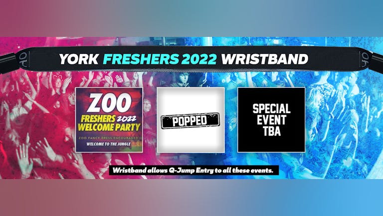 York Freshers Invasion 2022 Wristband