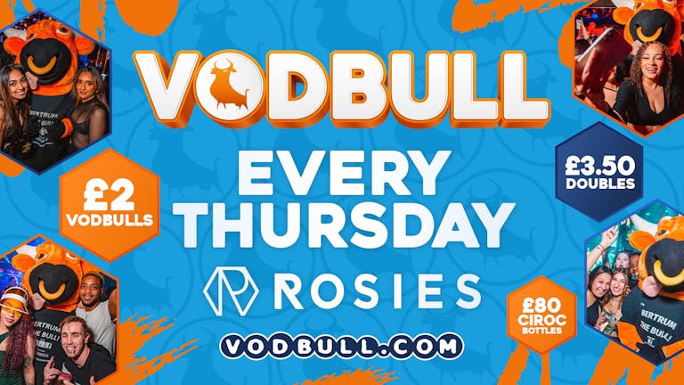 🧡TONIGHT!🧡 FINAL TICKETS! 💥VODBULL at ROSIES!!. 🧡03/02