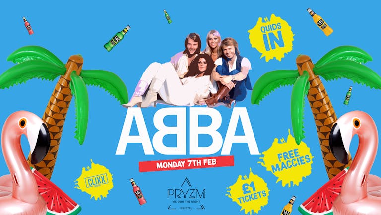 QUIDS IN / ABBA TAKEOVER  -  £1 Tickets