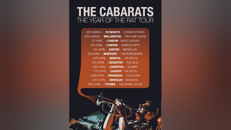 Cosmic Sessions // presents THE CABARATS //  The Year of the Rat tour 